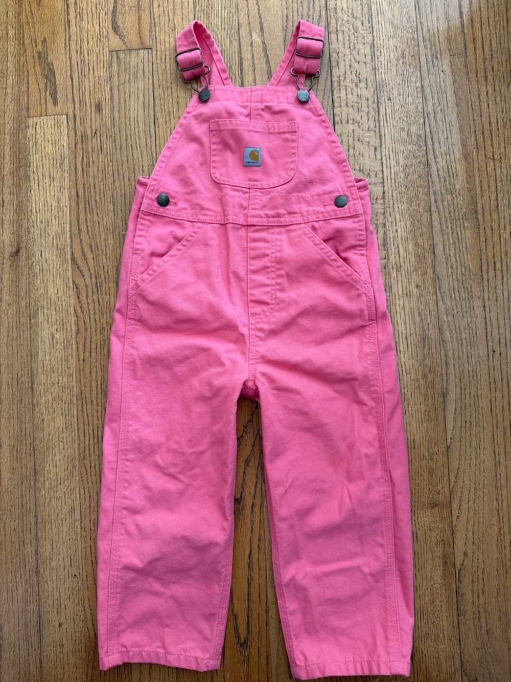 Carhartt Kids Pink Cotton Overalls 3T